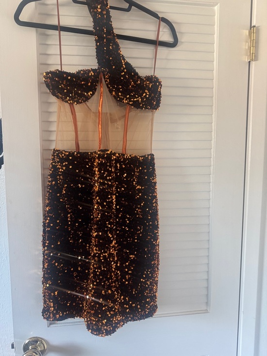 Kimcine Dresses & Skirts - KIMCINE Copper Sequin Party Dress